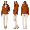  Women's Cropped Lightweight Coat | Matte Nylon, Curved Quilting