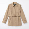 Women’s Belted Mid-Length Trench Coat – Water-Repellent Classic Beige Trench Jacket
