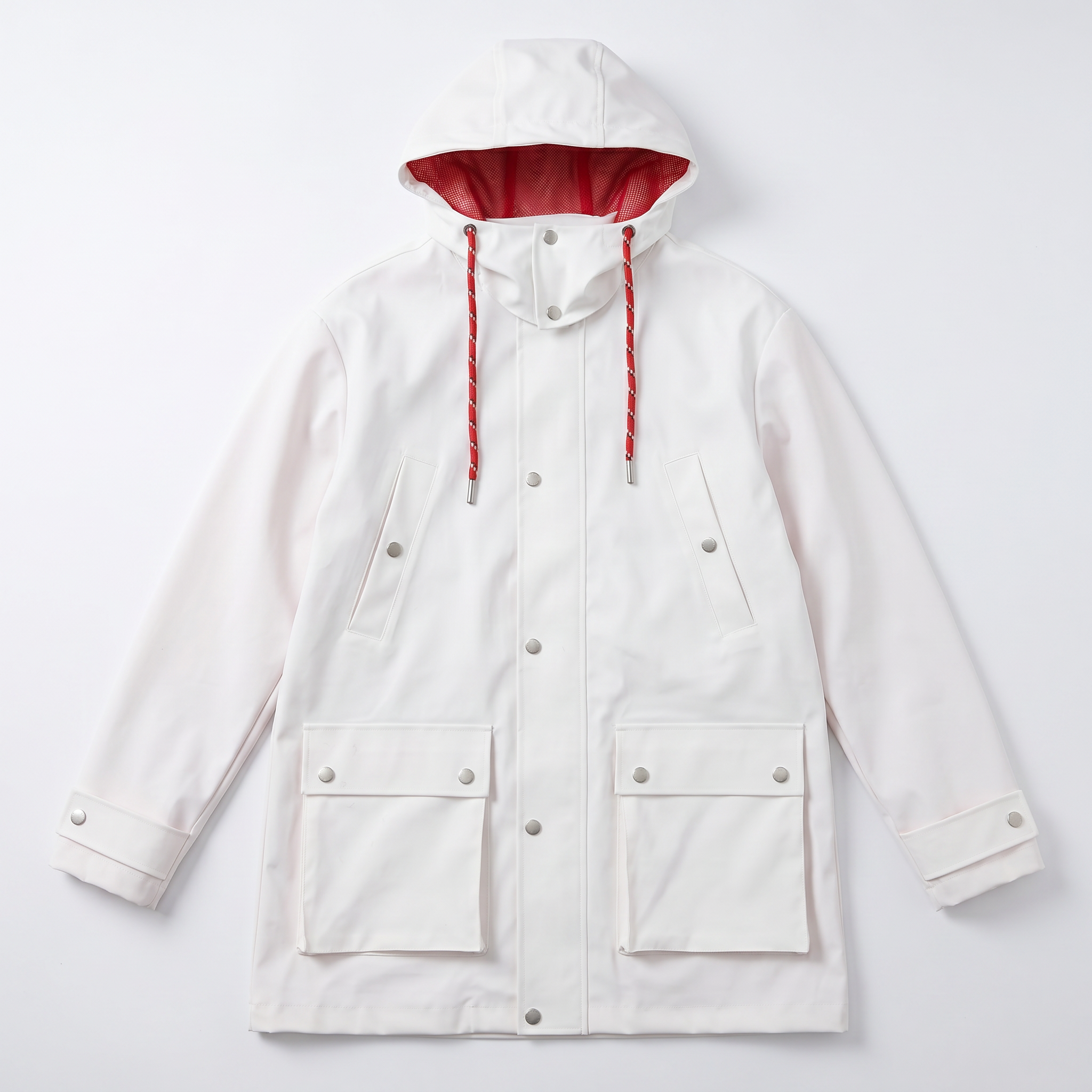 Men's Waterproof Long Parka | Detachable Hood, Mesh Lined 