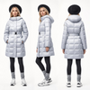 Stylish Ultra - Light Long Women's Down - like Puffer Coat