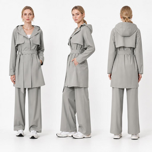 Stylish Waterproof Women's Long Trench Coat