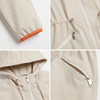 Two-Tone Matte Nylon Windbreaker for Women