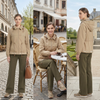 Women’s Detachable Hooded Cotton-Blend Twill Short Parka